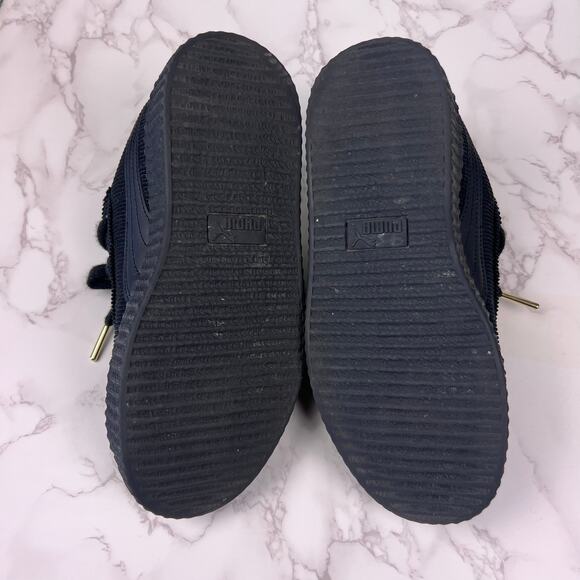 Puma x Fenty by Rihanna Black Corduroy Creeper Phatty Sneakers Women’s 7.5 - Picture 9 of 9